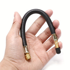 Bicycle Pump Valve Extender Extension Tube Rubber Inflator Pipe Hose