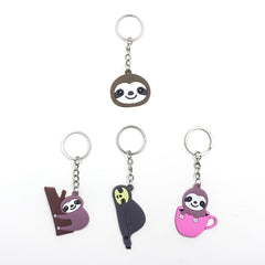 Sloth Party Favors Birthday Kit Tattoos Key Chains Hair Clips Neckla
