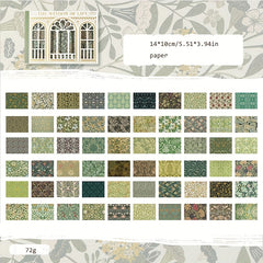 60pcs European Retro Pattern Series Journal Decoration Paper