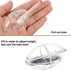 10pcs Fishing Slip Cast Spin Floats Fly Fishing Floats Clear Bobbers