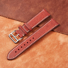 Vintage High-end Leather Watch Band Italian Calfskin Strap