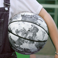 Durable Leather Basketball for Competition & Training