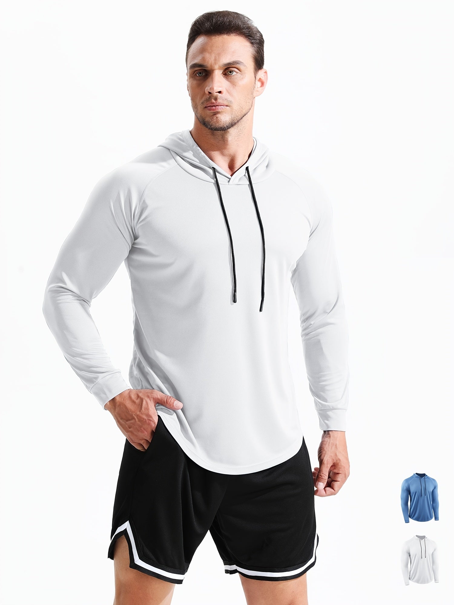 Loose Hooded Sports Sweater, Fast Drying Fitness Suit