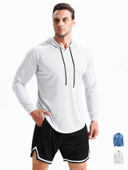 Loose Hooded Sports Sweater, Fast Drying Fitness Suit