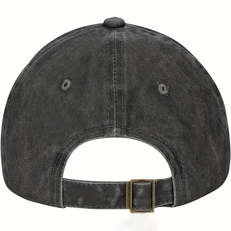 Washed Distressed Baseball Cap Outdoor Sun Hat Trucker Hat Adjustable