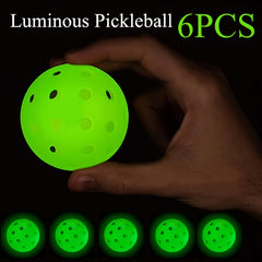 6pcs Luminous Pickleball Glow In The Dark Balls