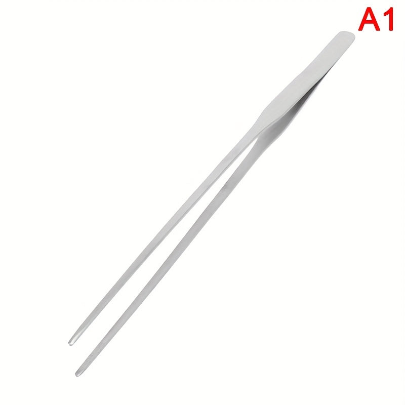 Stainless Steel Fish Tank Tweezers Water Grass Clip