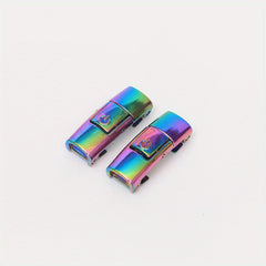 4pcs Magnetic Clasps Flat Leather Cord Bracelet Connectors DIY Jewelry Making