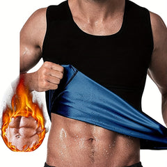 Men's Sauna Vest Workout Sweat Tank Top Waist Trainer Compression