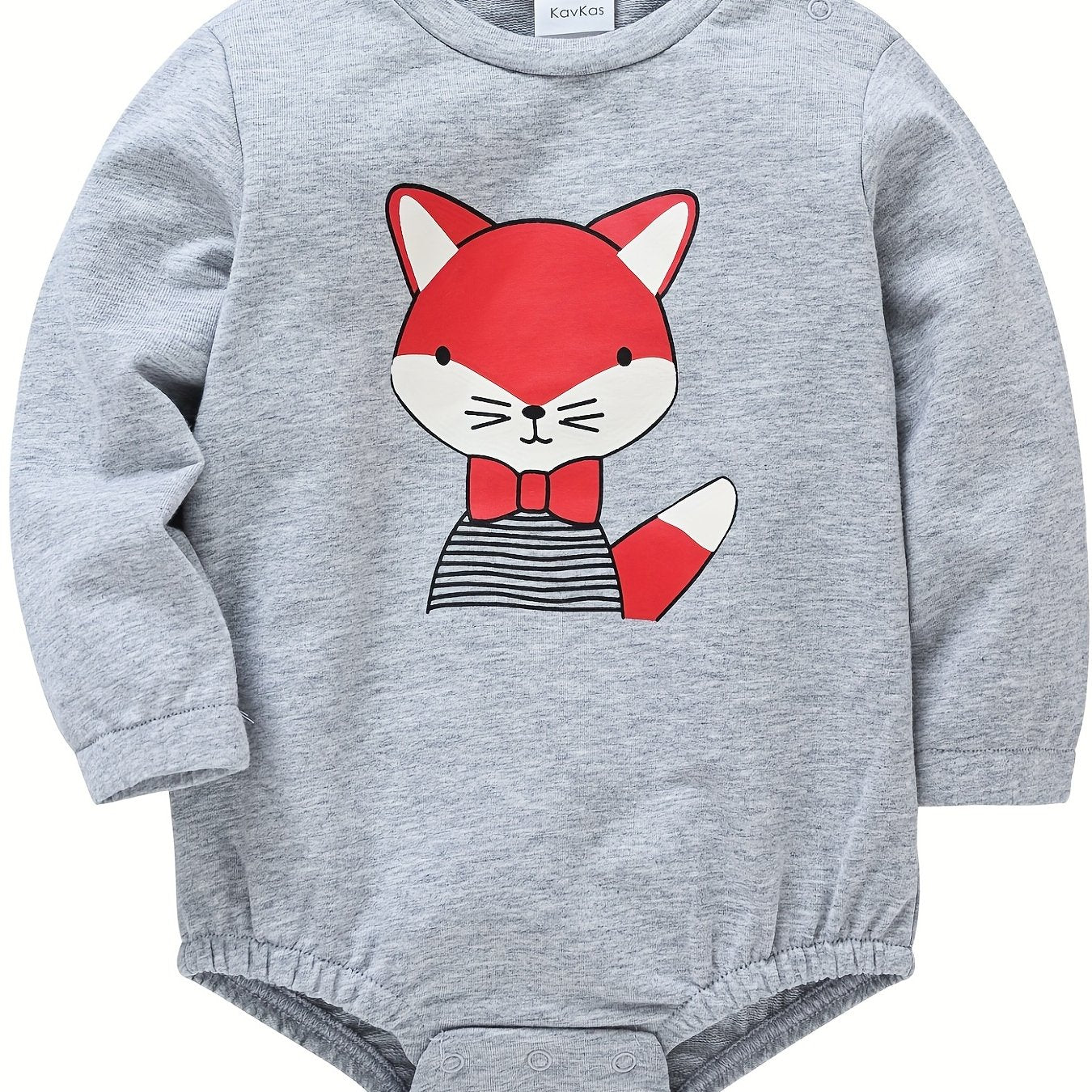 Cotton Animal Print Baby Romper Long Sleeve
