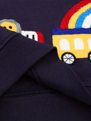 Boys Cartoon Car Hooded Sweatshirt