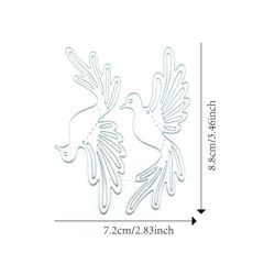 Bird Flower Metal Cutting Die for Card Making