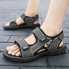 Men's Outdoor Hiking Sandals Hook And Loop Fastener Non Slip Beach Shoes