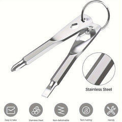 Kusonkey 4 in 1 Keychain Screwdriver Bit Tool for Men