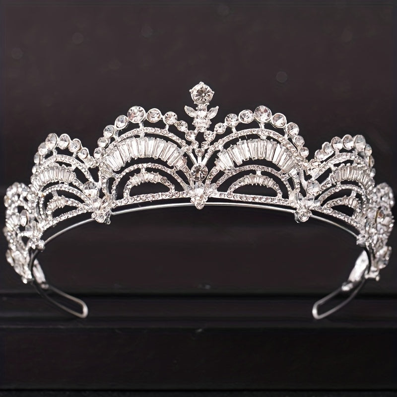 Bridal Rhinestone Tiara Crown Crystal Hairpiece