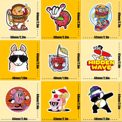 100pcs Cartoon Fun Stickers Waterproof for Water Bottle Laptop Skateboard