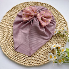 Soft Bow Hat for Newborns and Infants - Spring Summer Headband