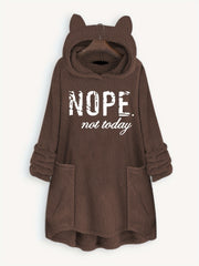 Big Pocket Hoodie Casual Long Sleeve Fleece Hoodies Sweatshirt