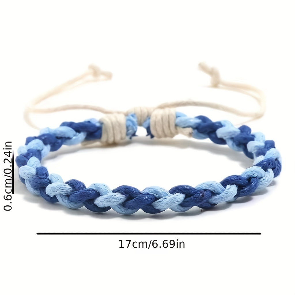 Colorful Ethnic Style Braided Bracelet For Kids