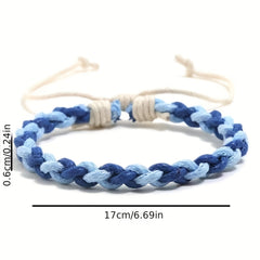Colorful Ethnic Style Braided Bracelet For Kids