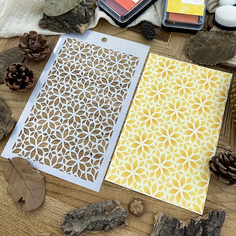 Small Flower Background Stencils Shoe Graffiti DIY Art Stencils