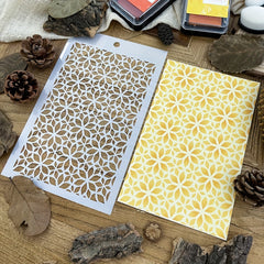 Small Flower Background Stencils Shoe Graffiti DIY Art Stencils