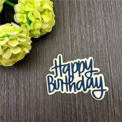 1pc Happy Birthday Cutting Dies DIY Metal Carbon Steel Mold