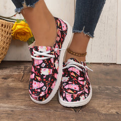 Women's Skate Shoes with Ice Cream & Heart Cartoon Patterns