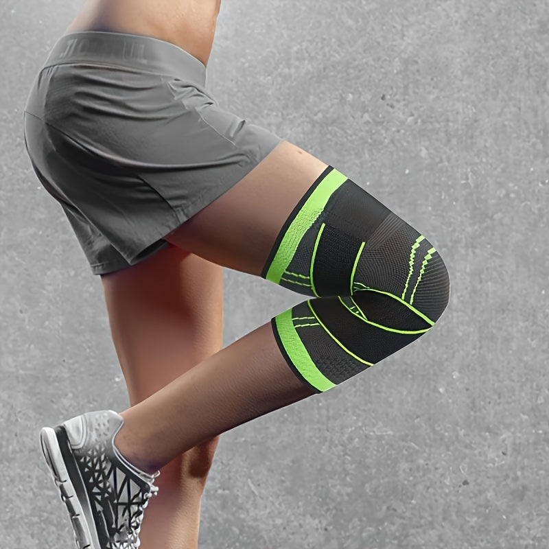 Breathable Sports Knee Pads for Running Cycling - Adjustable Straps for Support