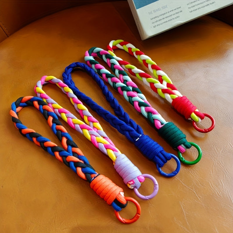 Braided Lanyard Keychain for Mobile Phone Case