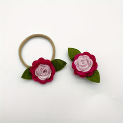 Cloth Flower Headbands Hair Clips Girls Hair Accessories