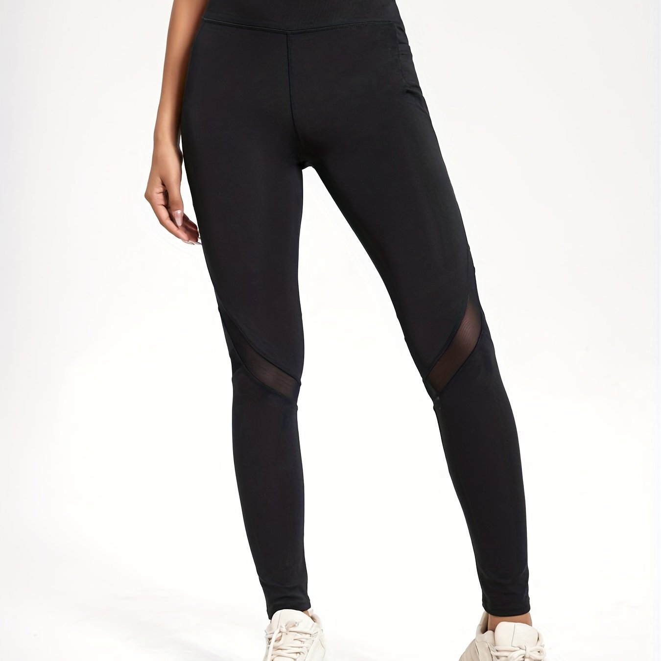 Comfort Yoga Leggings with Mesh Stitching & Butt Lifting Tech