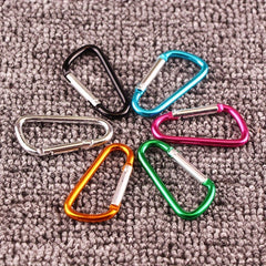 20pcs Aluminum D Ring Buckle Snap Hook Clips for Outdoor Camping