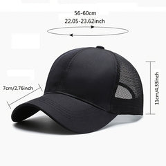 Outdoor Sports Solid Baseball Cap Sunscreen Mesh Cap