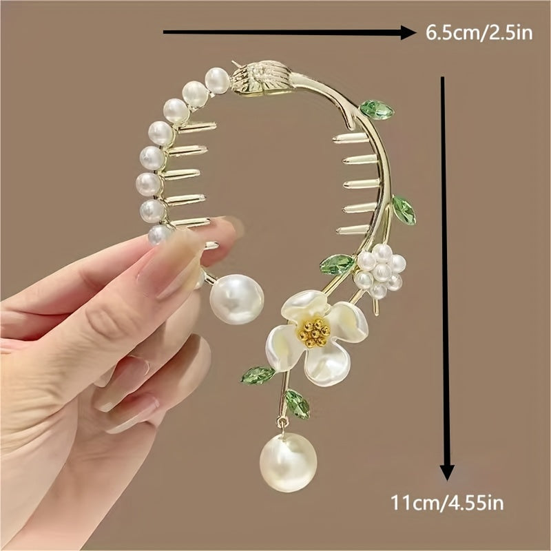 Butterfly Bell Orchid Tassel Hair Clips Vintage Headwear
