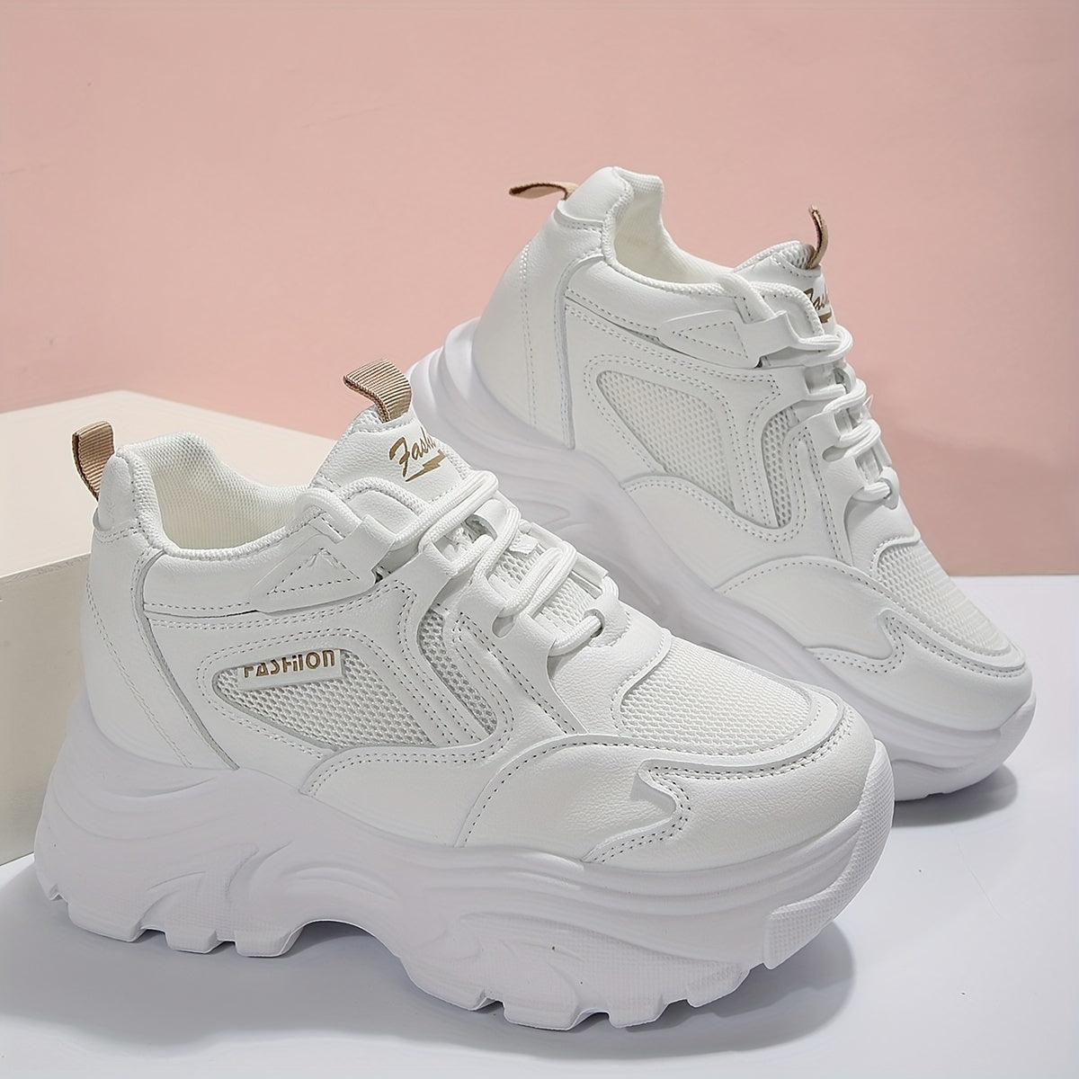 Women's Thick Bottom Running Shoes Mesh Outdoor Sneakers
