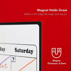 Fridge Calendar Magnetic Dry Erase Whiteboard Stickers