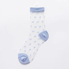 Semi Sheer Polka Dots Socks Women's Stockings & Hosiery