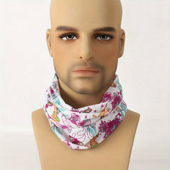Men's Print Purpose Shawl Scarf Neck Gaiter