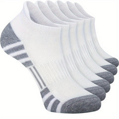 5 Pairs Men's Breathable Ankle Socks Spring Autumn Leisure Running Sports Socks