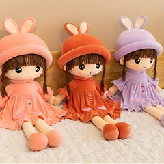 Adorable 50Cm Plush Doll w/ Rabbit Ears - Perfect Pillow or Birthday Gift