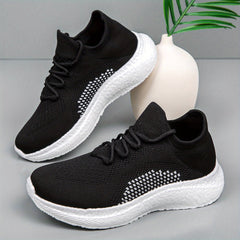 Women's Knitted Sports Shoes Low Top Sneakers