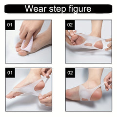 2pcs Flatfoot Correction Arch Insole Orthotic Pad