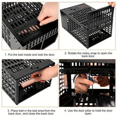 1pc Double Door Rat Trap Cage for Pest Control