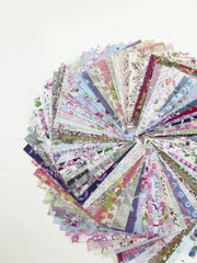 100pcs Dark Fabric Random 50 Colors DIY Printed Cotton Fabric