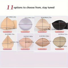 Water Drop Round Sports Breast Paste Invisible Chest Pad Support Lift Dress Yoga