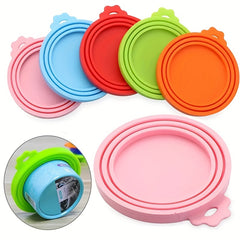 3pcs Reusable Food Storage Tin Cover Pet Food Can Lids