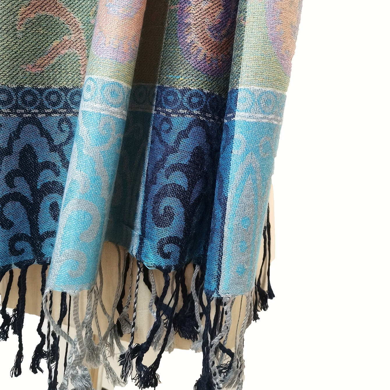 Vintage Cashew Print Scarf Polyester Scarves
