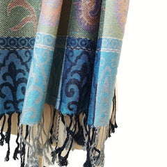 Vintage Cashew Print Scarf Polyester Scarves