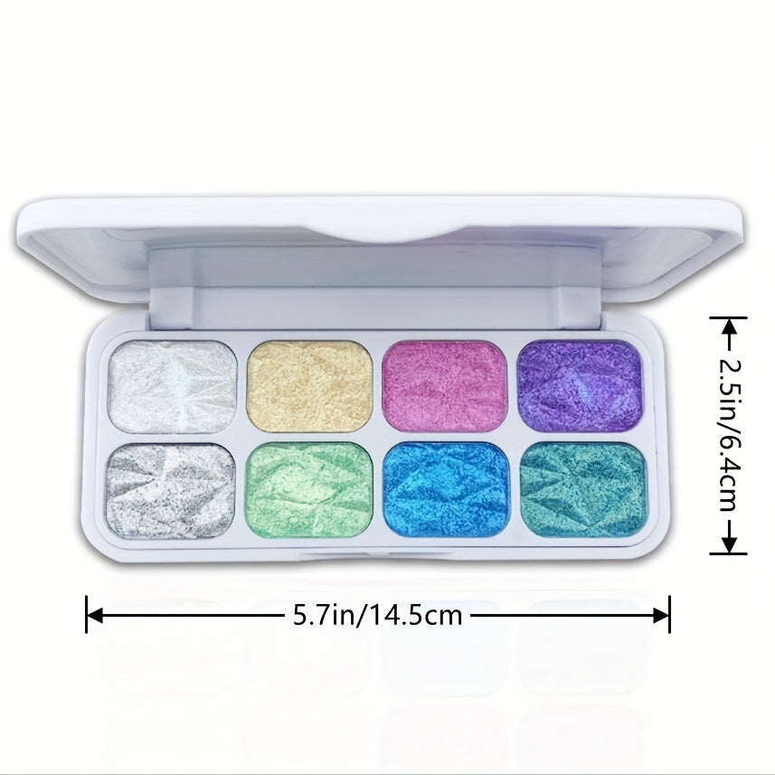Chameleon Highlighter Palette Eyeshadow Pigment Shimmer Glitter